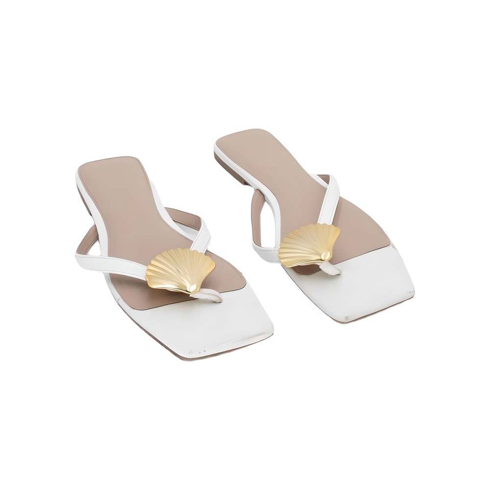 Katy Perry Womens The Camie Shell Sandal White Size 10M